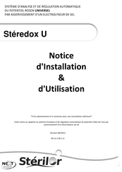 Sterilor Stéredox U Notice D'installation