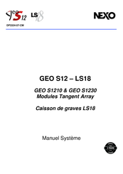 Nexo GEO S12 Manuel D'utilisation Du Système