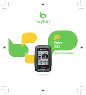 Bryton Rider 40 Guide De Démarrage Rapide