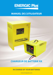 Energic Plus RX Manuel De L'utilisateur