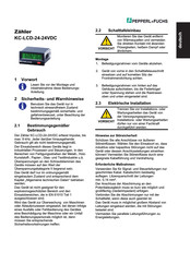 Pepperl+Fuchs KC-LCD-24-24VDC Instructions D'utilisation