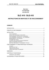 Schmersal SLC 410 Instructions De Montage Et De Câblage