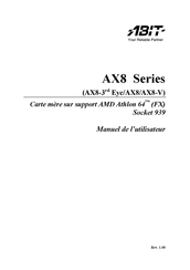 Abit AX8-V Manuel De L'utilisateur