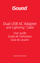 I.SOUND 2.4 Amp Dual USB AC Adapte Guide De L'utilisateur