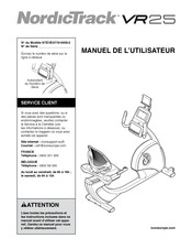 NordicTrack NTEVEX77919NB.0 Manuel De L'utilisateur