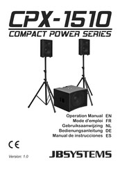 JB Systems Compact Power CPX-1510 Mode D'emploi
