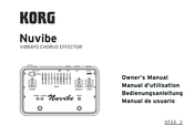 Korg Nuvibe Manuel D'utilisation