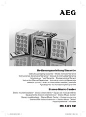 AEG MC 4400 CD Mode D'emploi & Garantie