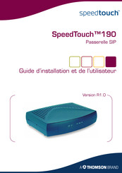 THOMSON SpeedTouch 190 Guide D'installation Et De L'utilisateur