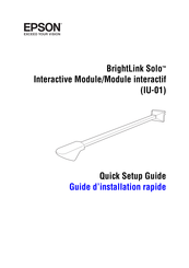 Epson ELPIU01 Guide D'installation Rapide