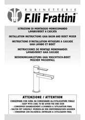 F.lli Frattini 55053 Instructions D'installation