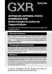 Ricoh GXR Mode D'emploi