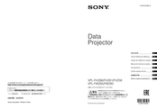 Sony VPL-FHZ61 Guide De Référence Rapide