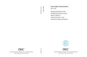 IWC Schaffhausen AQUATIMER CHRONOGRAPH 3782 Mode D'emploi