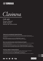 Yamaha Clavinova CVP-601 Mode D'emploi