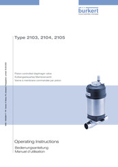 Burkert 2105 Manuel D'utilisation