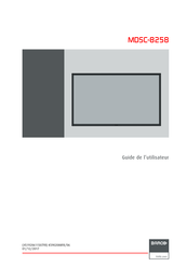 Barco MDSC-8258 MNA Guide De L'utilisateur
