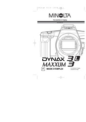 Minolta DYNAX 3L Mode D'emploi