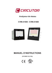 Circutor CVM-A1000 Manuel D'instructions