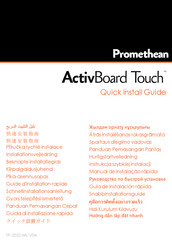 promethean ActivBoard Touch Guide D'installation Rapide