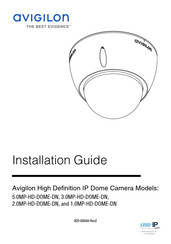 Avigilon 2.0MP-HD-DOME-DN Guide D'installation