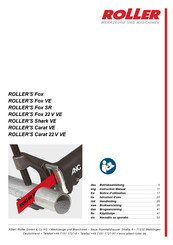 Albert Roller ROLLER'S Fox VE Notice D'utilisation