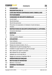 Powerplus POWX0478 Mode D'emploi