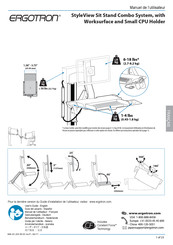 Ergotron Kit pour moniteur double Manuel De L'utilisateur