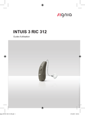 Signia INTUIS 3 RIC 312 Guide D'utilisation