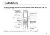 Motorola KRZR K1 Manuel D'utilisation