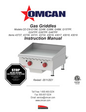 Omcan 43016 Manuel D'instructions