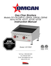 Omcan 43729 Manuel D'instructions