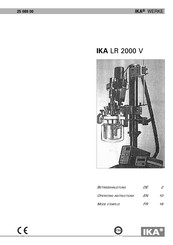 IKA-WERKE LR 2000 V Mode D'emploi