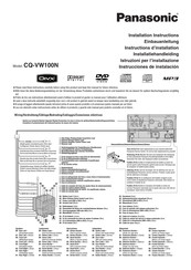 Panasonic CQ-VW100N Instructions D'installation