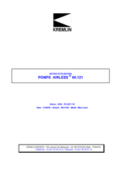 Kremlin AIRLESS 60.121 Notice D'utilisation