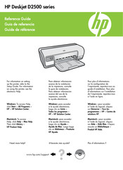 HP Deskjet D2500 Série Guide De Référence