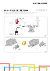 Entrematic Ditec VALLOK Manuel D'installation