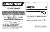 Black & Decker LPP120 Mode D'emploi