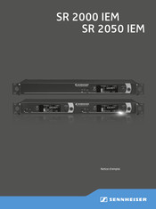 Sennheiser SR 2000 IEM Notice D'emploi