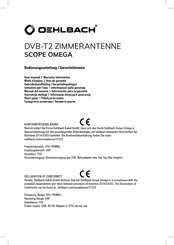 Oehlbach DVB-T2 Mode D'emploi Et Garantie