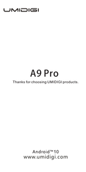 UMIDIGI A9 Pro Mode D'emploi