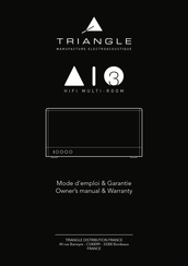 Triangle AIO3 Mode D'emploi & Garantie