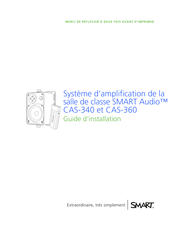 SMART Audio CAS-340 Guide D'installation