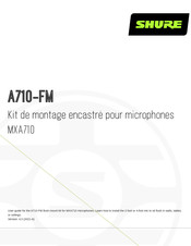 Shure A710-FM Mode D'emploi