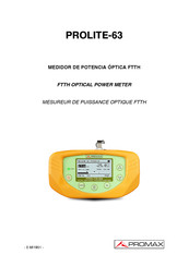 Promax PROLITE-63 Manuel D'utilisation