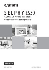 Canon SELPHY ES30 Guide D'utilisation