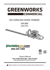 GreenWorks Commercial 2201702 Guide D'utilisation