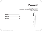 Panasonic ER-GK80 Mode D'emploi
