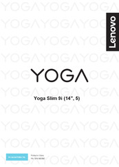 Lenovo YOGA Slim 9i Guide D'utilisation