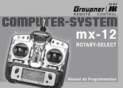 GRAUPNER JR mx-12 ROTARY-SELECT Manuel De Programmation
